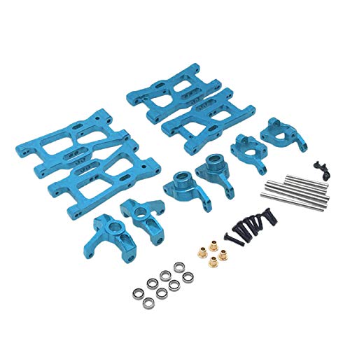 Leeadwaey Metal Upgrades Parts Kit WLtoys 144001 124018 124019 Ersatz Blau von Leeadwaey