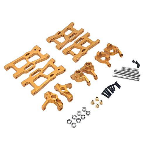 Leeadwaey Metal Upgrades Parts Kit WLtoys 144001 124018 124019 Ersatz Gold von Leeadwaey