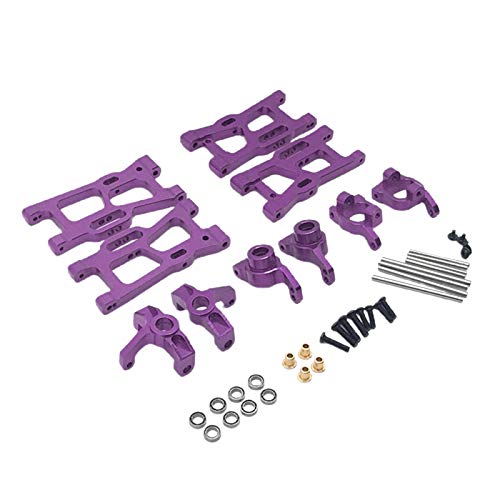Leeadwaey Metal Upgrades Parts Kit WLtoys 144001 124018 124019 Ersatzteil, Violett von Leeadwaey