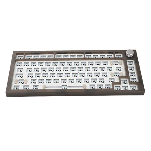 Leeadwaey NT75 3/5-poliger Hot-Swap-Dichtung, mechanische Tastatur, DIY-Kit, rauchschwarz von Leeadwaey
