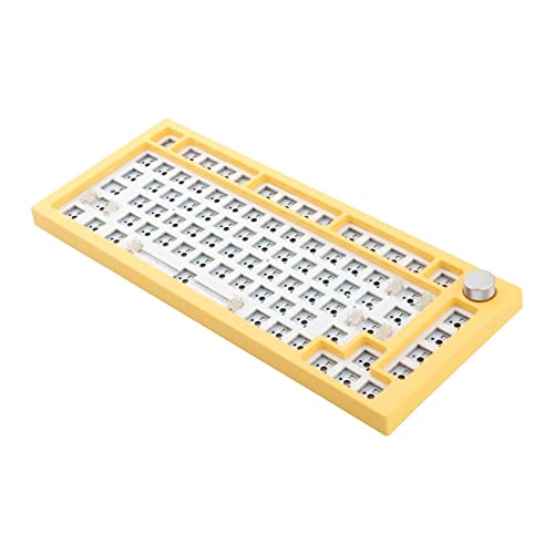 Leeadwaey NT75 3/5-poliger Hot-Swap-Dichtung, mechanische Tastatur, DIY-Set, Gelb von Leeadwaey