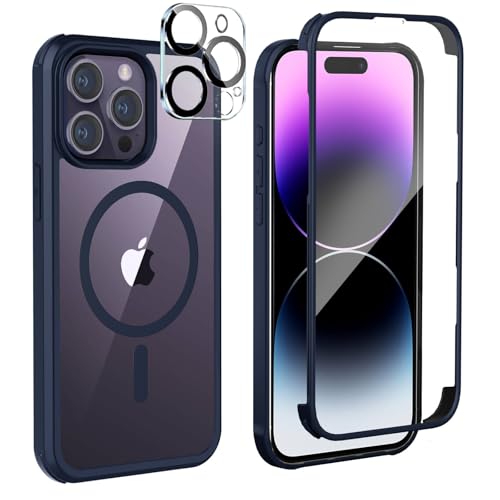 Leedia Handyhülle Kompatibel mit iPhone 14 Pro Max Magsafe Hülle 360 Grad Ganzkörper Eingebauter Panzerglas Displayschutz Schutzfolie Case Stoßfest Schutzhülle für iPhone 14 Pro Max 6.7" Blau Leedia Handyhülle Kompatibel mit iPhone 14 Pro Max Magsafe Hülle 360 Grad Ganzkörper Eingebauter Panzerglas Displayschutz Schutzfolie Case Stoßfest Schutzhülle für iPhone 14 Pro Max 6.7" Blau von Leedia