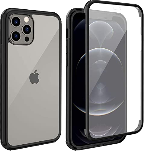 Leedia Schutzhülle Kompatibel mit iPhone 12 Pro Max Hülle Eingebautem Glas Displayschutz 360 Grad Ganzkörper Stoßfest Transparent Durchsichtig Handyhülle für iPhone 12 Pro Max 5G 6.7" Leedia Schutzhülle Kompatibel mit iPhone 12 Pro Max Hülle Eingebautem Glas Displayschutz 360 Grad Ganzkörper Stoßfest Transparent Durchsichtig Handyhülle für iPhone 12 Pro Max 5G 6.7" von Leedia