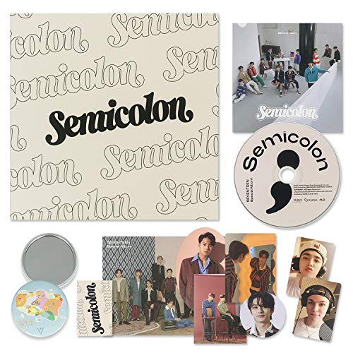 SEVENTEEN Speical Album - [ SEMICOLON ] CD + Photobook + Folded Postcard + Mini Card + Sticker + Photocards von Leegosun