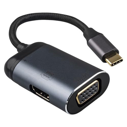 Leehitech USB-C-Dockingstation, USB-C auf VGA+UHD+PD100W Multi-Port-Adapter, 3-in-1 USB-C-Hub für Laptops, Mobiltelefone, Computer von Leehitech