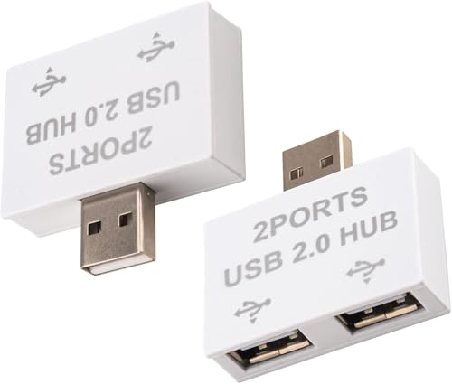 Leehitech USB Splitter Mini USB-Hub, 1 zu 2 USB 2.0 Ports Verteiler Multiport Adapter Doppelstecker Adapter für Strom und Daten, Laptops, MacBook, Mac Mini, iMac, Surface Pro, Drucker, Keyboard Leehitech USB Splitter Mini USB-Hub, 1 zu 2 USB 2.0 Ports Verteiler Multiport Adapter Doppelstecker Adapter für Strom und Daten, Laptops, MacBook, Mac Mini, iMac, Surface Pro, Drucker, Keyboard von Leehitech
