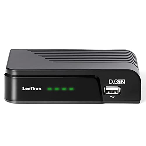 DVB-T2 Full HD TNT-Decoder TNT-Tuner, Digitaler terrestrischer Decoder, HD-Decoder für TV Kompatibel mit 1080p/3D/H.264/Dolby/MPEG-2/4/LCN von Leelbox