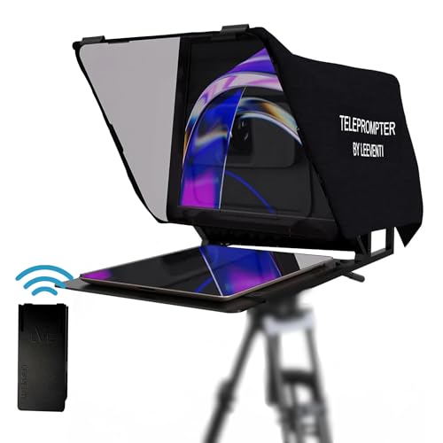 Leeventi Teleprompter Kompatibel mit iPad, Tablet, Smartphone und DSLR Kamera, Steuerung per Fernbedienung oder App Kompatibel mit Android und IOS, Ideal für Videoaufnahmen (Version 4.0) Leeventi Teleprompter Kompatibel mit iPad, Tablet, Smartphone und DSLR Kamera, Steuerung per Fernbedienung oder App Kompatibel mit Android und IOS, Ideal für Videoaufnahmen (Version 4.0) von Leeventi