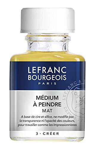 Lefranc & Bourgeois Malmittel Matt für Ölfarben, verleiht Farbtiefe & Leuchtkraft 75ml Flasche von Lefranc Bourgeois