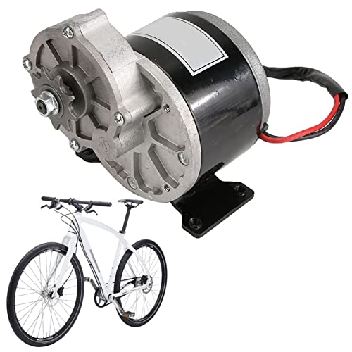 Leftwei DC-Elektrofahrrad-Bürstenmotor-Untersetzungsgetriebe, 12 V, 250 W, 2950 U/min, Untersetzungs-Elektromotor mit 9-Zahn-Kettenrad für Elektrofahrräder von Leftwei