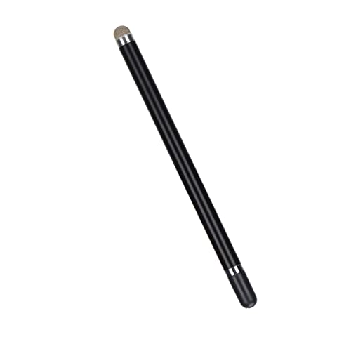 Leftwei Handwriting Stylus Kapazitiver Touchscreen-Stift Tragbarer Touch-Stylus-Stift mit Ersatzspitzen-Faserspitze für Mobiltelefone, Tablet-Touch-Geräte (Schwarz) von Leftwei