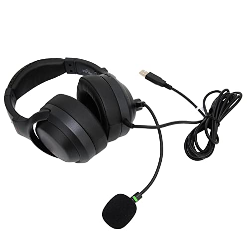 Leftwei Noise Cancelling-Kopfhörer, Kabelgebundene USB 2.0-Schülerkopfhörer mit Noise Cancelling-Mikrofon, Am Kopf Befestigte Kopfhörer, mit Soundkarte, für Test, Klassenzimmer, von Leftwei