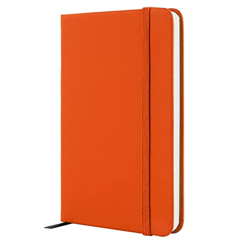 Notizbuch A6, Notizbuch Klein A6 Notizbücher Kleines Notizbuch Mini Notizbuch Tagebuch 160 Seiten-1 Stück, Orange von Lefute