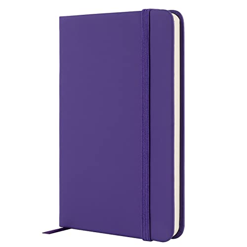 Notizbuch A6, Notizbuch Klein A6 Notizbücher Kleines Notizbuch Mini Notizbuch Tagebuch 160 Seiten-1 Stück, Purple von Lefute