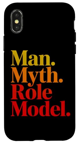 Mann Mythos Vorbild Vater Papa Mentor Hülle für iPhone X/XS von Legacy Quote Apparel Gifts by Anastasia