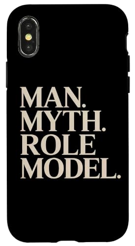 Mann Mythos Vorbild Vater Papa Mentor Hülle für iPhone X/XS von Legacy Quote Apparel Gifts by Anastasia