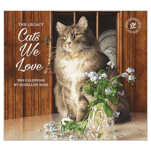 Legacy Cats We Love Wandkalender 2024, 33 x 30 cm, Braun von Legacy