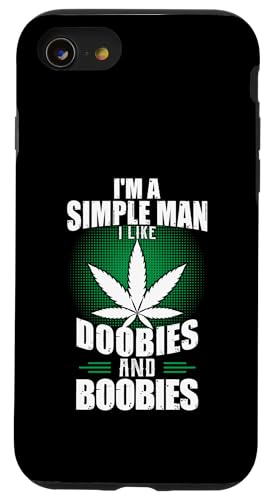 Cannabis Pot Weed Doobies & Boobies legalisieren Hülle für iPhone SE (2020) / 7 / 8 von Legalize Weed Pot Marijuana & Cannabis Co.