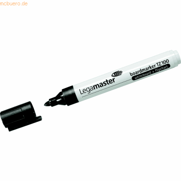 10 x Legamaster Boardmarker TZ 100 schwarz von Legamaster