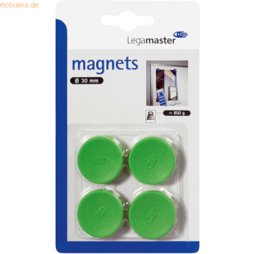 10 x Legamaster Haftmagnet 30 mm 4 Stück grün 10 x Legamaster Haftmagnet 30 mm 4 Stück grün von Legamaster