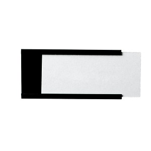 24 Legamaster Etikettenhalter magnetisch schwarz 9,0 x 3,0 cm von Legamaster
