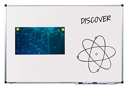 Legamaster 7-102043 Whiteboard Premium, lackierter Stahl mit Spezialbeschichtung, 90 x 60 cm von Legamaster