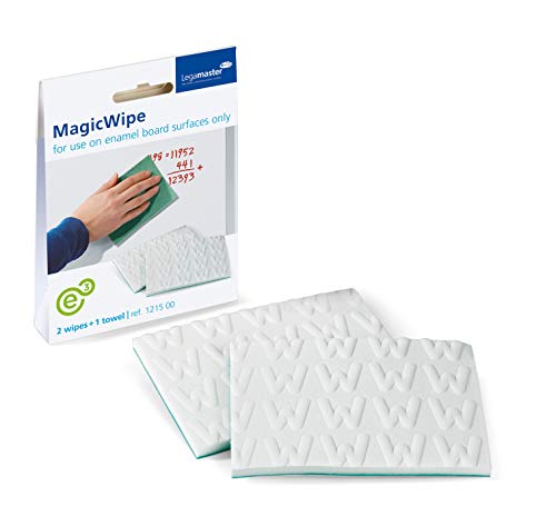 Legamaster 7-121500 MagicWipe, entfernt Permanent-Marker von emaillierten Whiteboards, 2 Stück von Legamaster