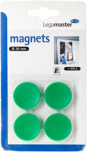 Legamaster 7-181204-4 Haftmagnete C und C Blister 30 mm, Circa 850 g, grün von Legamaster
