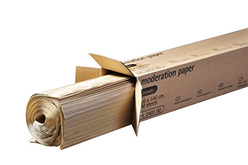 Legamaster 7-240100 Moderationspapier, 80 g/m², 100 Bögen, 116 x 140 cm, braun - brown paper, Kraft Papier zum moderieren für Pinboards von Legamaster