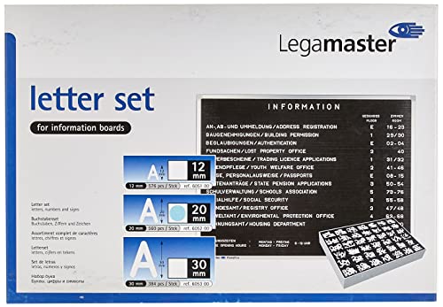 Legamaster 7-605200 Rillenbuchstaben, 560 Stück, sortiert im Buchstabenkasten, Buchstabenhöhe 20 mm. weiß Legamaster 7-605200 Rillenbuchstaben, 560 Stück, sortiert im Buchstabenkasten, Buchstabenhöhe 20 mm. weiß von Legamaster