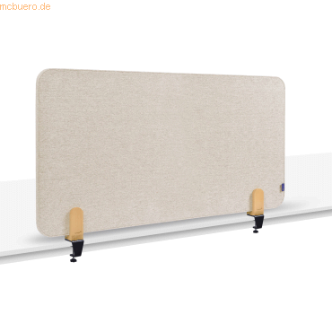 Legamaster Akustik-Tischtrennwand Elements Textil 60x120cm beige mit T von Legamaster