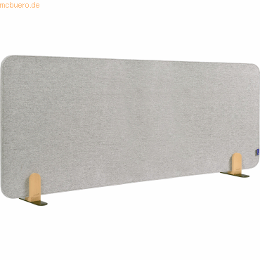 Legamaster Akustik-Tischtrennwand Elements Textil 60x160cm grau mit Ha von Legamaster