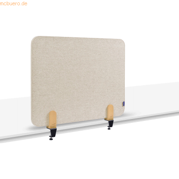 Legamaster Akustik-Tischtrennwand Elements Textil 60x80cm beige mit Ti von Legamaster