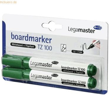 Legamaster Boardmarker TZ 100 2 Stück grün Legamaster Boardmarker TZ 100 2 Stück grün von Legamaster