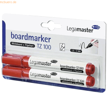 Legamaster Boardmarker TZ 100 2 Stück rot von Legamaster