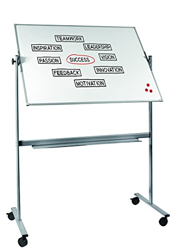 Legamaster Economy Stativ-Drehtafel - weiß - 90 x 120 cm - mobiles, wendbares Whiteboard - magnetisch und beschreibbar - inkl. Zubehör von Legamaster