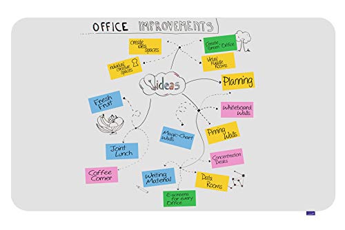 Legamaster Essence Whiteboard - weiß - 119,5 x 200 cm - rahmenlose, beschreibbare Magnetwand mit abgerundeten Ecken - FSC-zertifizierte Materialien von Legamaster