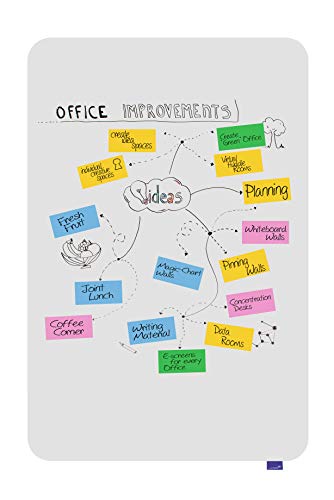 Legamaster Essence Whiteboard - weiß - 150 x 100 cm - rahmenlose, beschreibbare Magnetwand mit abgerundeten Ecken - FSC®-zertifizierte Materialien von Legamaster