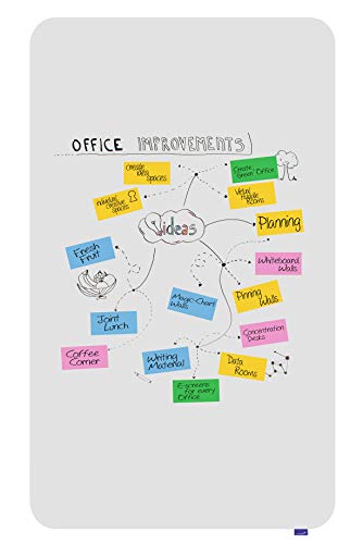 Legamaster Essence Whiteboard - weiß - 200 x 119,5 cm - rahmenlose, beschreibbare Magnetwand mit abgerundeten Ecken - FSC-zertifizierte Materialien von Legamaster