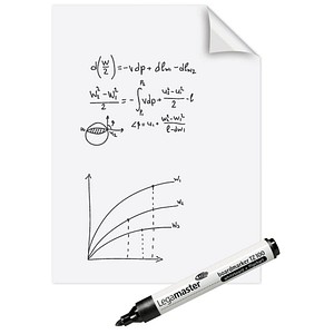 Legamaster Flipchart-Folie Magic-Chart Whiteboard blanko 60,0 x 80,0 cm, 25 Blatt Legamaster Flipchart-Folie Magic-Chart Whiteboard blanko 60,0 x 80,0 cm, 25 Blatt von Legamaster