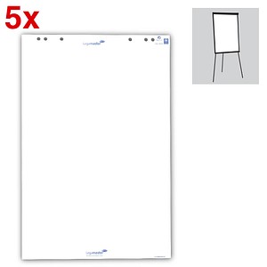 Legamaster Flipchart-Papier blanko 65,0 x 98,0 cm, 20 Blatt, 5 Blöcke von Legamaster