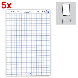 Legamaster Flipchart-Papier kariert 65,0 x 98,0 cm, 20 Blatt, 5 Blöcke Legamaster Flipchart-Papier kariert 65,0 x 98,0 cm, 20 Blatt, 5 Blöcke von Legamaster