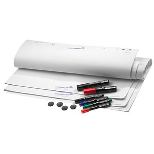 Legamaster Flipchart Zubehör-Set STARTER Kit blanko 65,0 x 98,0 cm, 20 Blatt, 1 Set von Legamaster