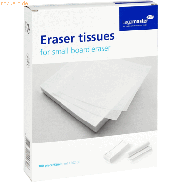 Legamaster Löschpapier für kleinen Whiteboard-Löscher VE=100 Blatt von Legamaster