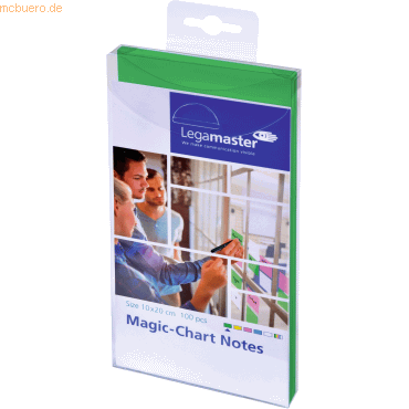 Legamaster Magic-Chart Notes 10x20cm VE=100 Stück grün Legamaster Magic-Chart Notes 10x20cm VE=100 Stück grün von Legamaster