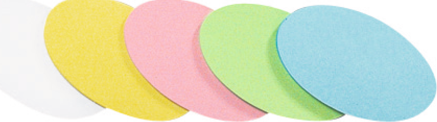 Legamaster Moderationskarte Oval 110x190mm sortiert 500St. - Grün - Pink - Türkis - Weiß - Gelb - Oval - Papier - Deutschland - 115 g/m² - 11 cm (7-254199) von Legamaster