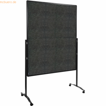 Legamaster Moderationswand Premium Plus 120x150cm klappbar Filz anthra von Legamaster