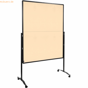 Legamaster Moderationswand Premium Plus 120x150cm klappbar Filz beige von Legamaster