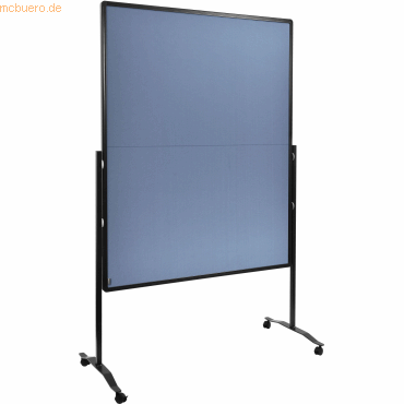 Legamaster Moderationswand Premium Plus 120x150cm klappbar Filz blaugr von Legamaster