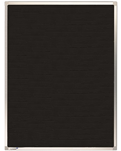 Legamaster PREMIUM Rillentafel 40x30cm - hochwertiges Letterboard - schwarze Tafeloberfläche mit Gummiriffelung - Aluminiumrahmen mit Kunststoffecken - Wandmontage von Legamaster
